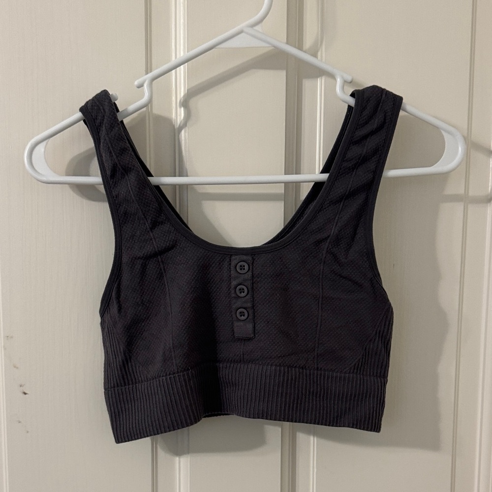 Gymshark Charcoal Buttoned Top